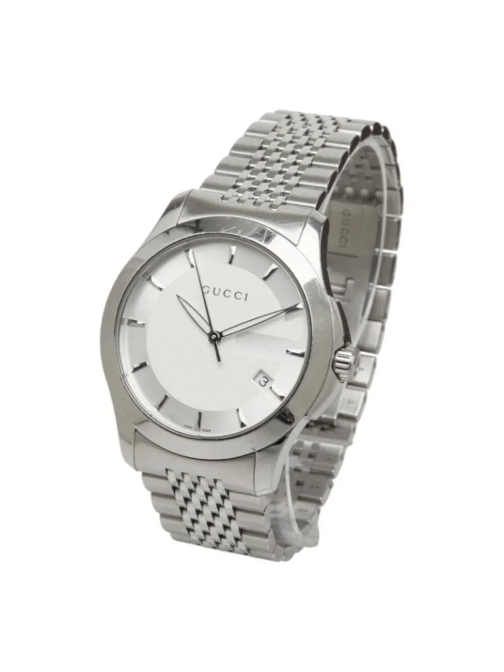 Gucci G-Timeless Watch 126.4 White Stainless Steel